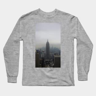 Grey Clouds over New York City Long Sleeve T-Shirt